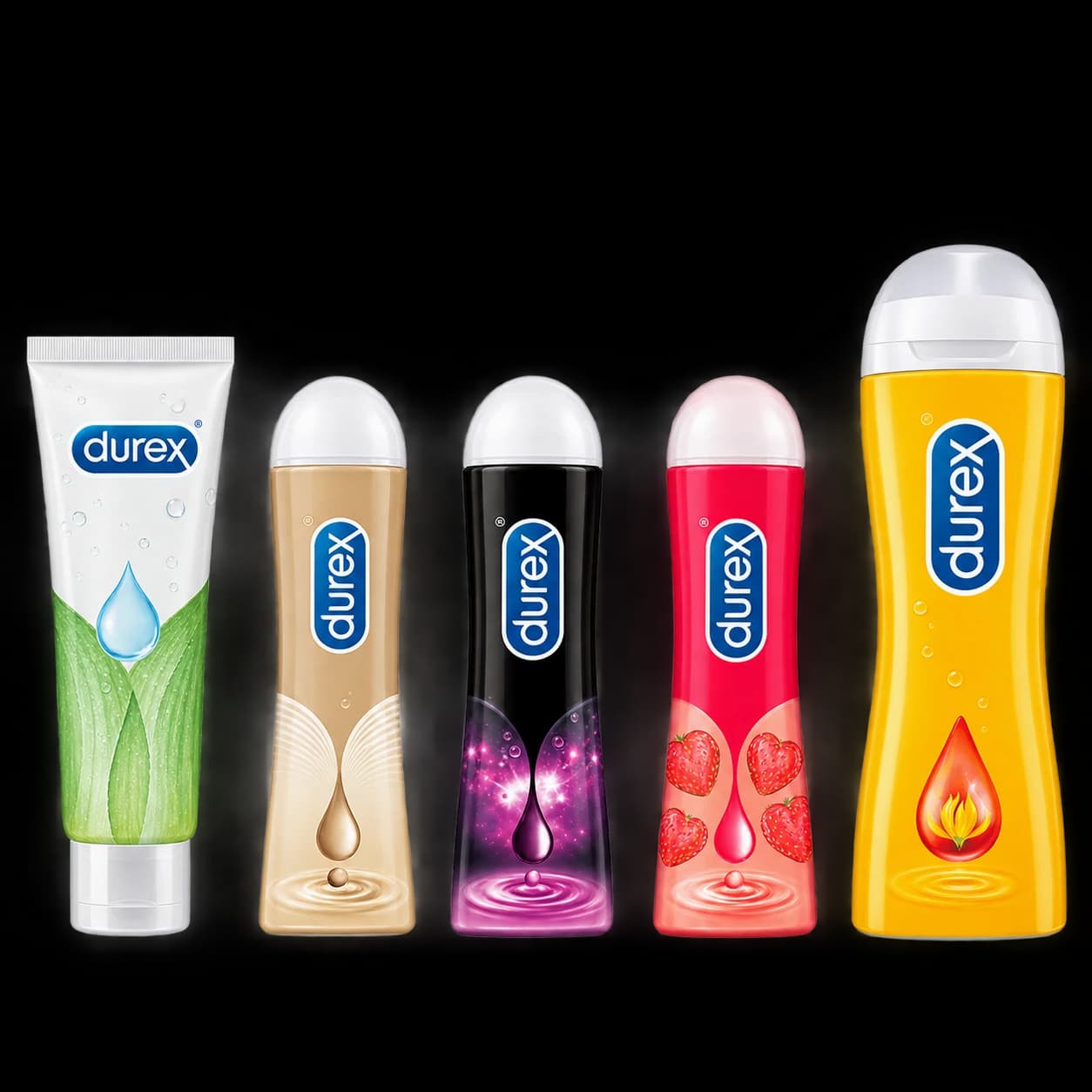 Durex লুব্রিকেন্ট ভ্যারিয়েন্টের সংগ্রহ